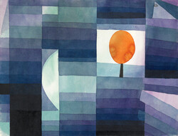 Paul Klee Az ősz hírnöke, absztrakt festmény reprodukció vászon nyomat vászonkép 56x43cm