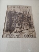 CONRAD GYULA  - NAGY MÉRETŰ  EX LIBRIS STEMMER ÖDÖN