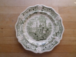 Antik angol Picturesque Asiatic Beauties fajansz tányér 22 cm