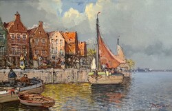 Hans Johann Wagner (1866 - 1940) : Kikötő