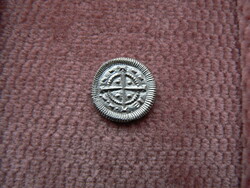 II. BÉLA EZÜST DENÁR ÉH 53. (1131-1141)  UNC. (HÁROM PONT SZIGLA!) EREDETI!!!