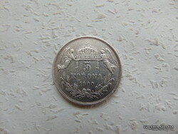 Ferenc József ezüst 5 korona 1900 K.B. 02