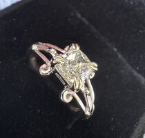 14 k arany női gyémánt gyűrű 0.9 ct VS2
