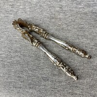 Antik szecessziós ezüstözött diótörő