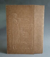 Diskay fénykép müterem - szecessziós dombornyomott kép/fotó diszmappa 1910 körül