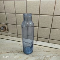 Retro kék üveg, váza, fűszertartó   eladó! 28 cm