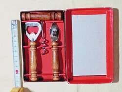 Retro bárkészlet Rusztikus 3 részes dugóhúzó sörnyitó