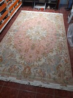 Egyedi Perzsa,Irán Tabriz,Imani Mintás,Mehdi Zadeh Készítette Kézi Csomózású Szőnyeg.200 x 350 cm.
