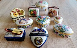 CSODÁS PORCELÁN  ÉKSZER GYÓGYSZER CUKORKA, TARTÓK!