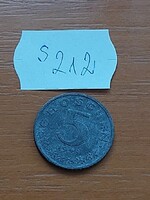 AUSZTRIA 5 GROSCHEN 1948 CINK  S212