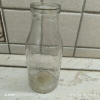 Retro  üveg, szikvízes, nyomott mintás üveg, palack eladó! 20 cm
