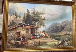 Reinprecht Károly / Csendélet Vihar Előtt 102x71 cm