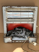 Retro orosz hősugárzó, látvány kandalló