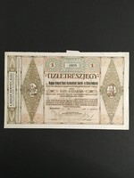 Magyar Nemzeti Bank Tisztviselőinek Takarék- és Hitelszövetkezete Üzletrészjegy 1928.