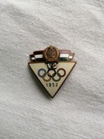 Zománcozott Olimpiai jelvény, Rákosi címerrel 1952