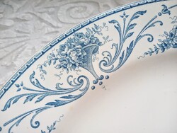 Antik fajansz tál Boch Frères Keramis Louis XVI 28cm