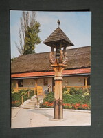 Képeslap,Kalocsa,Népművészeti ház,tájház,harangláb látkép,részlet, 1982-