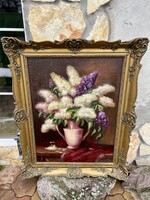 BOLERADSZKY BENŐ ORGONÁS CSENDÉLET 60x80cm