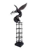 Pogány Gábor Benő - Sámán c. bronz szobor, 60cm - 52492