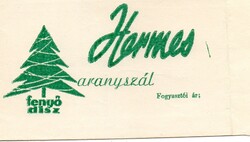 Zacskó, tasak: HERMES. (reklám)