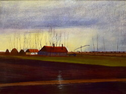Kurucz D. István (1914 - 1996) ALFÖLDI TANYA NAPLEMENTÉBEN