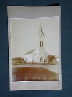 Képeslap,fotó,Tábori posta,Tengelic,Jézus szíve templom látkép,részlet,1918-