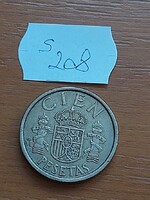 SPANYOLORSZÁG 100 PESETA 1986 I. János Károly király, Alumínium-Bronz   S208