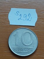LENGYELORSZÁG 10 ZLOTY 1988 Réz-nikkel  S292