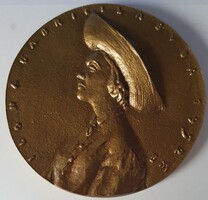 Borsos Miklós Ilona Gabriella Buba 1952 bronz emlékérem