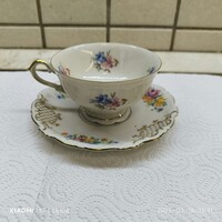 Gyönyörű Bavaria porcelán kávéscsésze, kistányérral eladó!