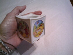 Vintage Hutschenreuther kis porcelán gyertyatartó