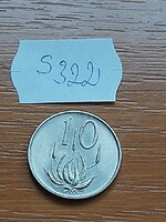 DÉL-AFRIKA 10 CENT 1973 Aloé,  Nikkel  S322