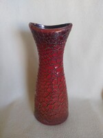ZSOLNAY:  ART DECO REPESZTETT EOZIN MÁZAS VÁZA JELZETT,  28 CM