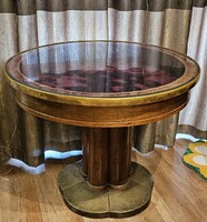 Art Deco "vitrines" kiállító asztal