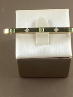 Női Bross 14 kt! Brill és smaragd kő!