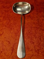1 Ft-ról! Régi, ezüst szószos kanál, 98 gramm, 19 cm