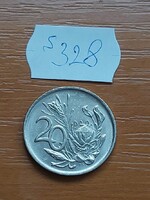 DÉL-AFRIKA 20 CENT 1983 Protea (Protea cynaroides),  Nikkel  S328