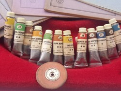 Kora retro iskolai füzetek, tinták , papiraru kellékek, tempera festékek