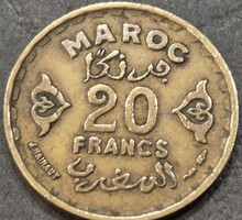 Marokkó 20 frank, 1371 (1952)