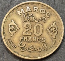 Marokkó 20 frank, 1371 (1952)