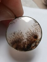Dendrites achát medál tájképpel