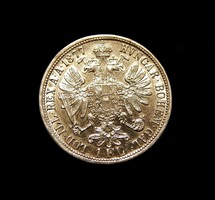 Ezüst I. Ferencz József 1 Forint  1877 kiváló állapotban