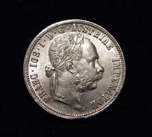 Ezüst I. Ferencz József 1 Forint / Florin   1879 kiváló állapotban