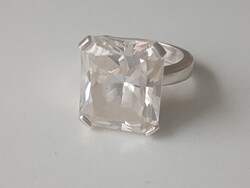 Női nagy köves ezüst gyűrű(16,7mm)