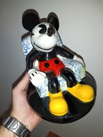 NAGY! Mickey Egér Walt Disney kerámia figura vintage Pac Man szemek