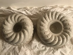 PORCELÁN - KUGLÓF FORMA - 2 db ! - AMC EXKLUZÍV DESIGN - NAGY - KÉZZEL FESTETT - - HIBÁTLAN