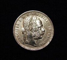 Ezüst I. Ferencz József 1 Forint  1877 kiváló állapotban