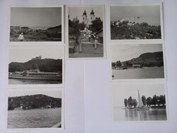 7 db régi fotó Balaton - Tihany - Apátság - Hajó 1960-as évek közepe