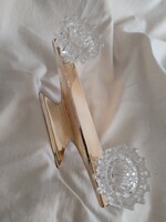 Ezüstözött, asztali gyertyatartó - az art deco jegyében