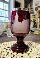 Biedermeier Szentendre emlékpohár/ kehely ,,SZENTENDRE"- FELIRATTAL